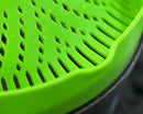Heat Resistant Silicone Pot Strainer, Clip on Pots Pans, Pan Strainer for all Pots and Bowls - Green