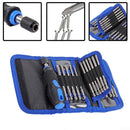 24PCS Screwdriver Bit Set With Quick Release Magnetic Bit Holder Adapter,with Pouch Bag,Screws Nuts Drill Handheld Driver