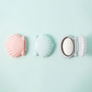 3 Piece Plastic Seashell Soap Tray Soap Saver Box with Lid and Drainer for Home Bathroom Ocean Bathroom Decorations