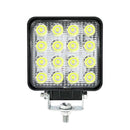 2 Piece 4 inch Square Led Work Light Bar Driving Pods Floood Beam Work Lamp for Off-Road SUV Boat Jeep ruck