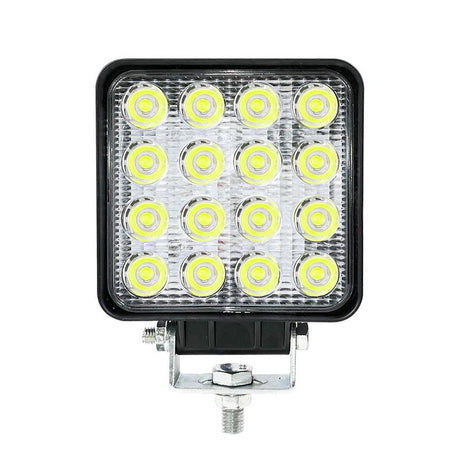 2 Piece 4 inch Square Led Work Light Bar Driving Pods Floood Beam Work Lamp for Off-Road SUV Boat Jeep ruck