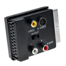 Female Adapter Black for DVD Players 21Pin Scart Adaptor Block to with in/Out Switch Scart Adaptor Block Car Connectors