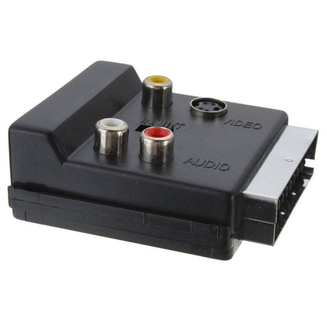 Female Adapter Black for DVD Players 21Pin Scart Adaptor Block to with in/Out Switch Scart Adaptor Block Car Connectors