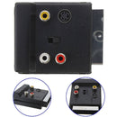 Female Adapter Black for DVD Players 21Pin Scart Adaptor Block to with in/Out Switch Scart Adaptor Block Car Connectors