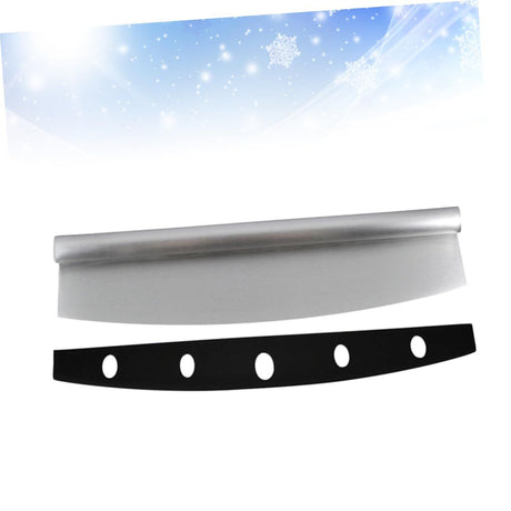 Pizza Rocker Cutter to Easily Cut Through Crusts and Desserts with One Motion, Blade Cover Protects Blade When Stored