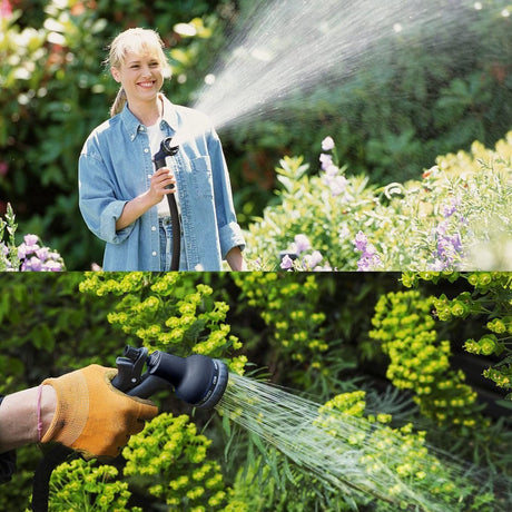 (50FT)Flexible Garden Hose Pipe Expandable Garden Hose Expanding Hose Pipe with 8 Function Spray Gun, Flexible Hose Pipe