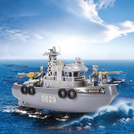 Toy Boat Bath Toys - Children’s Toy Boat， Big Warship Aircraft Carrier Toy in Bath tub, Gift for Kids Pool Toys