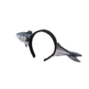 Salted Fish Headband Women Funny Salted Fish Hairband Makeup Headband Wash Face Halloween Hair For Halloween Costume Adults