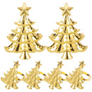 6Pcs Small Xmas Tree Napkin Rings Ornaments Xmas Napkin Buckles Christmas Serviette Buckles