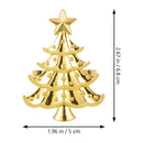 6Pcs Small Xmas Tree Napkin Rings Ornaments Xmas Napkin Buckles Christmas Serviette Buckles