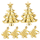 6Pcs Small Xmas Tree Napkin Rings Ornaments Xmas Napkin Buckles Christmas Serviette Buckles