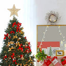 Christmas Tree Star Topper-Golden Xmas Tree Topper Star for Christmas Tree Decoration,25 x 30cm