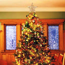 Christmas Tree Star Topper-Golden Xmas Tree Topper Star for Christmas Tree Decoration,25 x 30cm