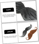2pcs Halloween Costumes Halloween Decorations Beard Ornament Costume Beard Party Props Cosplay Fake Mustache Fake Beard