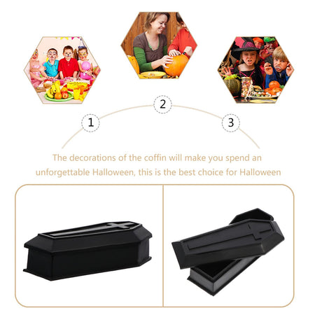 Mini Halloween Coffin, Mini Coffin Boxes, Halloween Coffin Prop, Coffin Shaped Treat Box, Candy Box with Lids