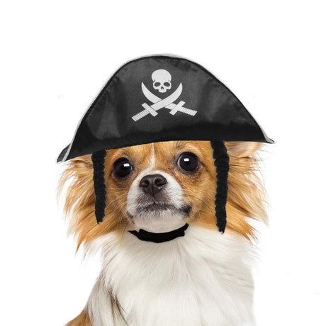 Skull Hat Delicate Pirate Design Hat Pet Halloween Hat Pet Dog Hat Decoration Costume for Halloween Party