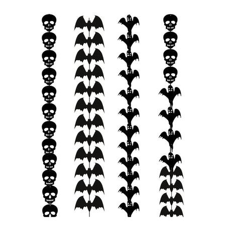 Halloween Non-Woven Bat String-4 Pcs Halloween Decorations, for Decoration Bar Party Holiday Pendant
