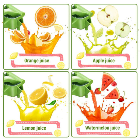 Fruit JuiceSqueezer, Hand Juicer Squeezer, Heavy Duty Manual Fruit Juicer, Orange Squeezer Hand Press (Green)