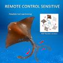 Remote Control Shark Stingray Toys,  Water Toys Pool Toys for Kids, High Simulation Stingray Boat Fish Swimming Pool Bathroom