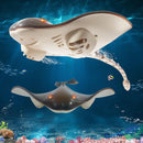 Remote Control Shark Stingray Toys,  Water Toys Pool Toys for Kids, High Simulation Stingray Boat Fish Swimming Pool Bathroom