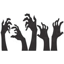 Halloween Wall Sticker Horrible Halloween Ghost Hand Wall Decal Removable Shadowy Figure Glass Window Wall Stickers Decor