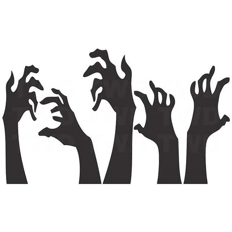 Halloween Wall Sticker Horrible Halloween Ghost Hand Wall Decal Removable Shadowy Figure Glass Window Wall Stickers Decor