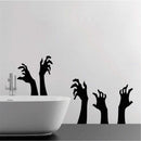 Halloween Wall Sticker Horrible Halloween Ghost Hand Wall Decal Removable Shadowy Figure Glass Window Wall Stickers Decor