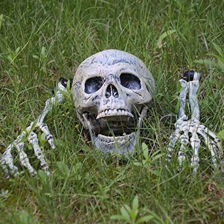 Halloween Decorations Skeleton Stakes, Groundbreakers for Best Halloween Yard Decorations Outdoor Graveyard