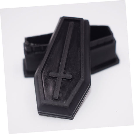 Mini Halloween Coffin, 2pcs Mini Coffin Boxes,Halloween Coffin Prop, Coffin Shaped Treat Box, Candy Box with Lids,Trick or Treat