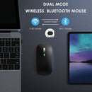 Jiggler Anti-Hibernate Optical Wireless Mouse, Matte Black