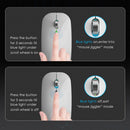 Jiggler Anti-Hibernate Optical Wireless Mouse, Matte Black