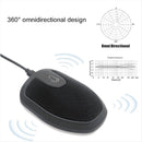 Conference Microphone USB Computer Mini Mute Function Omnidirectional Meeting Mic for Laptop PC