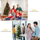 Xmas Tree Star Adornment Reusable Brown Rattan Iron Festival Supplies 1Pc