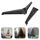 Black Xmas Tree Stand Plastic Base with Stylish Design for Home Christmas Tree
