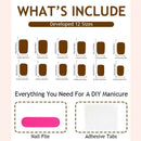 Full Cover Oval Press-On Nails Set: Easy, Trendy For Daily Wear, Parties & Gifting (Light Sky Blue)