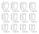 Short Oval Press-On Nails Kit for Easy, At-Home Manicures, Perfect for Gifting (Black)