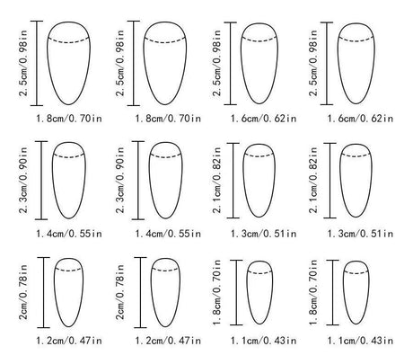 Short Oval Press-On Nails Kit for Easy, At-Home Manicures, Perfect for Gifting (Black)