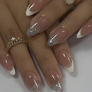 Press-On Nails For Weddings, Parties & Daily Wear – Glamorous, Easy To Apply Nail Extensions (Nude Pink)