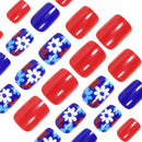 Press-On Nails Full Set for Nail Art Enthusiasts, Perfect for Daily Wear & Special Occasions (Royal Blue)