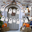Halloween Bunting Ghost Decoration Party Supplies Halloween Party Spooky Decor - White -  2