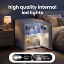Wendlon White Touch Screen Safe Boxwith Electronic password, Backlit Keypad, LED Light, Anti-Rust & Anti-Theft, Home/Office, 1.69 Cubic Feet,33×35×42 cm