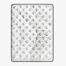 Luxopedic Pocket Spring Mattress 5 Zone 32CM Euro Top Memory Foam Medium Firm - Queen - White  Grey