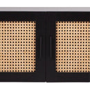 Casa Decor Tulum Rattan Entertainment Unit TV Stand Cabinet Storage Black
