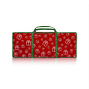 Santa's Helper Printed Christmas Paper Storage Bag With 5 Rolls and Scissors Set