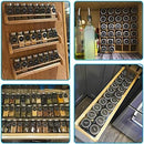 CARLA HOME 24 Glass Spice Jars with Lids, Shaker Tops, 180 Spice Labels, White Pen & Funnel for Kitchen Organization, Spice Rack, Seasoning & Herb Storage