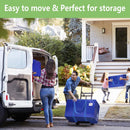 CARLA HOME 6-Pack Large Moving Storage Bags with Zippers & Handles with 95 Liters Capacity for Space Saving, Travel, Camping & Organization (Blue)