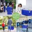 CARLA HOME 6-Pack Large Moving Storage Bags with Zippers & Handles with 95 Liters Capacity for Space Saving, Travel, Camping & Organization (Blue)