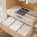 CARLA HOME 6 Pack Closet Storage Bins with Clear Window for Shelves, Clothes, Toys, Wardrobe & Bedroom Organization
