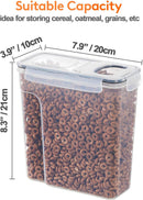 CARLA HOME Airtight Cereal Storage Containers BPA-Free Food Dispensers with Pouring Lids for Pantry & Kitchen (4 Pack 2,5L)