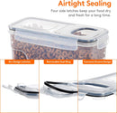 CARLA HOME Airtight Cereal Storage Containers BPA-Free Food Dispensers with Pouring Lids for Pantry & Kitchen (4 Pack 2,5L)